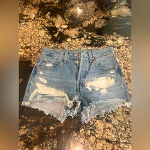 size 26 Levi Jean shorts